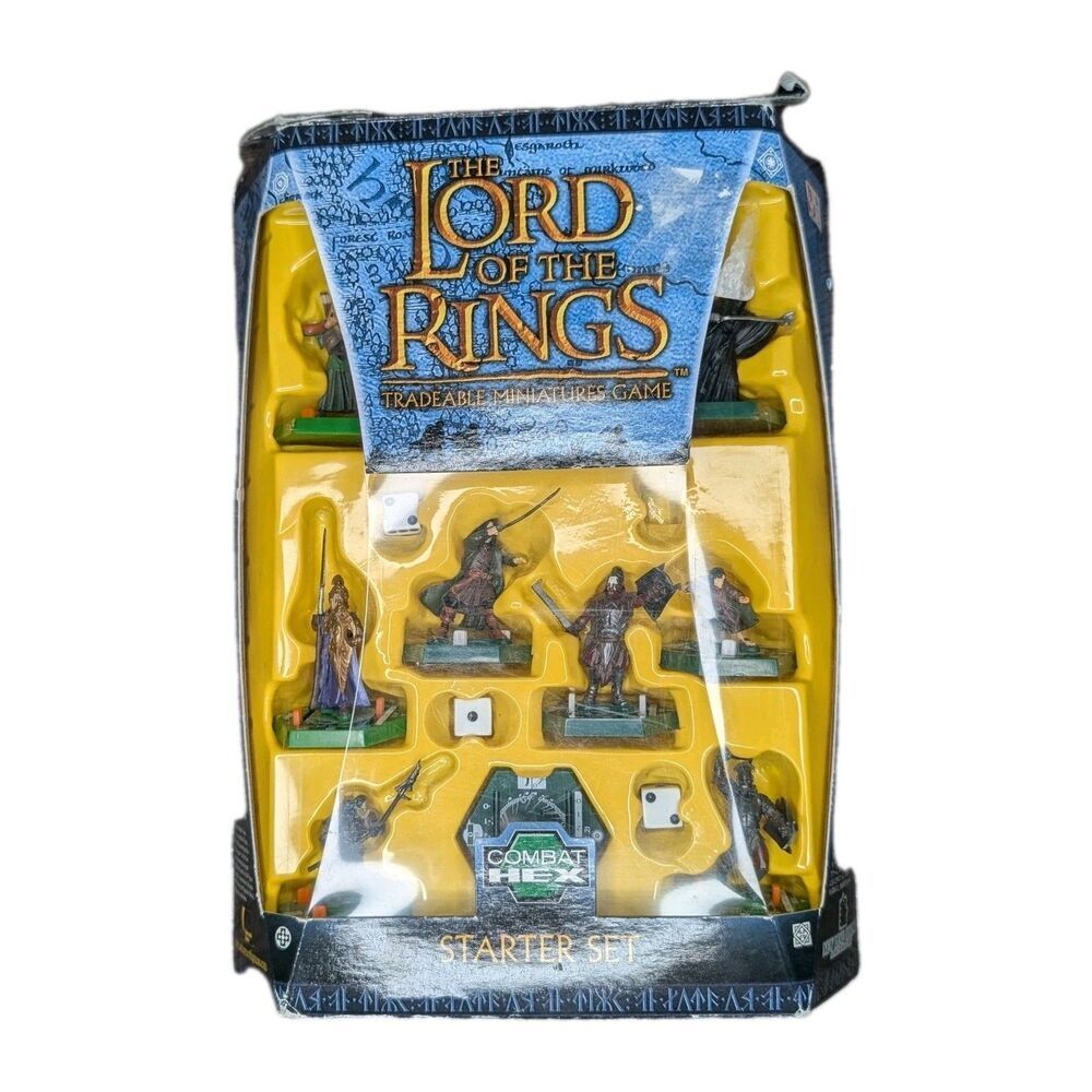 Lord of the Rings 2003 Tradeable Miniatures Game Starter Set Combat Hex